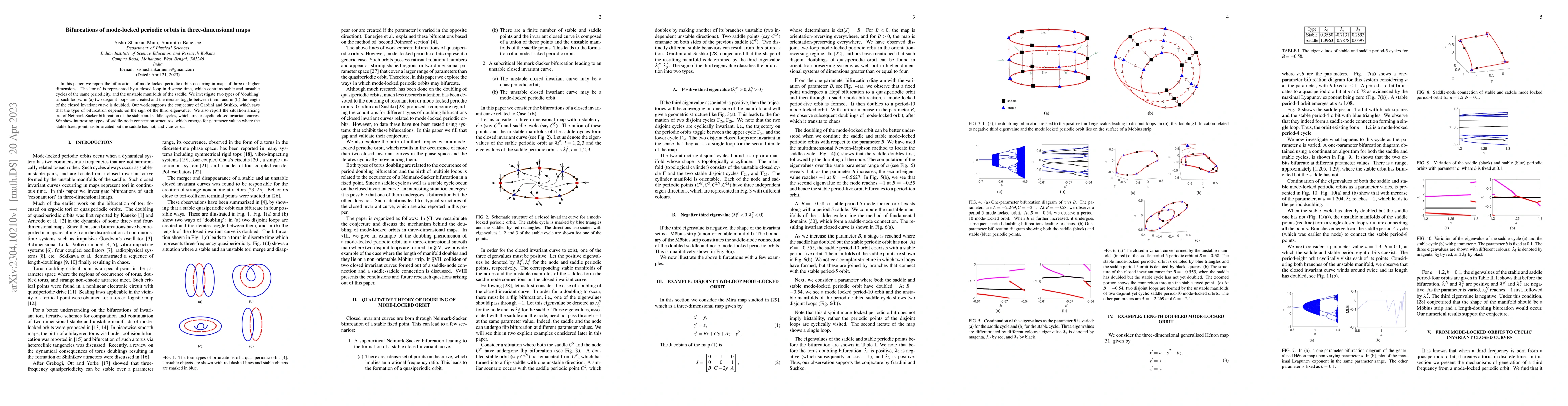 Thumbnail for Bifurcations of mode-locked periodic orbits in three-dimensional maps