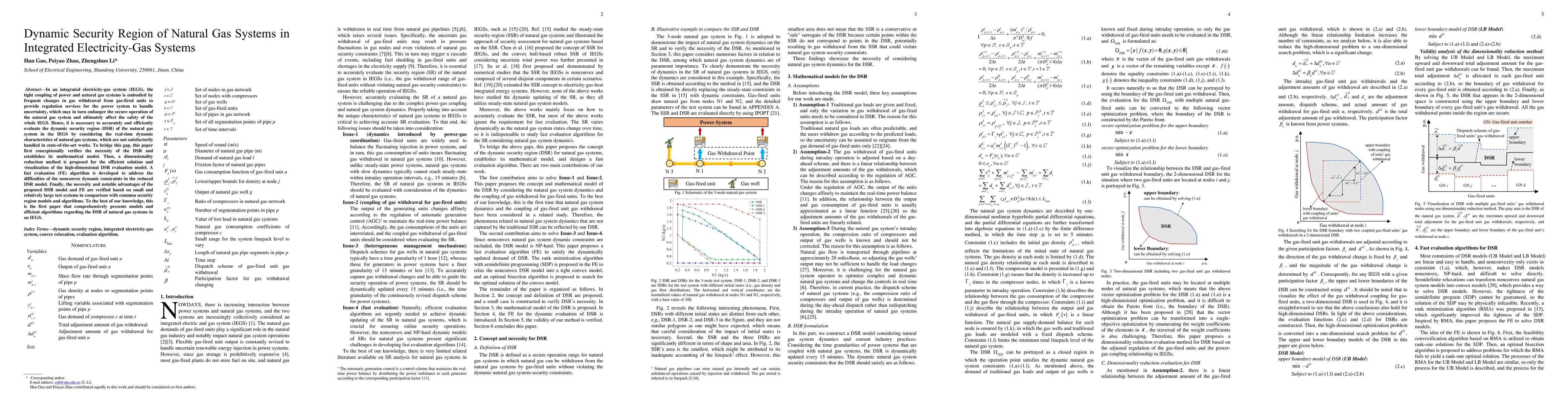 Thumbnail for Dynamic Security Region of Natural Gas Systems in Integrated
  Electricity-Gas Systems
