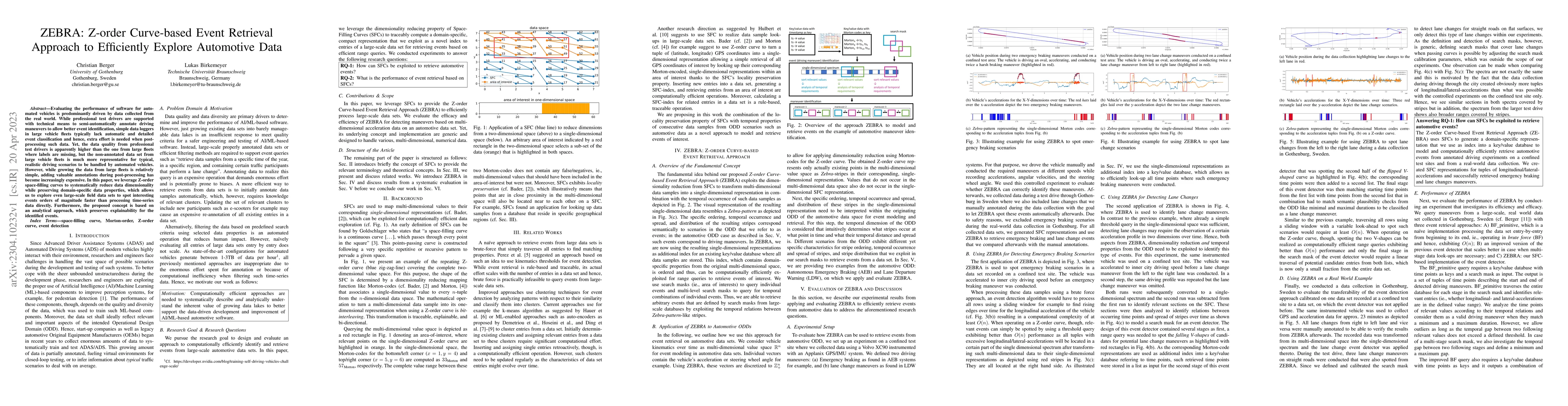 Thumbnail for ZEBRA: Z-order Curve-based Event Retrieval Approach to Efficiently
  Explore Automotive Data