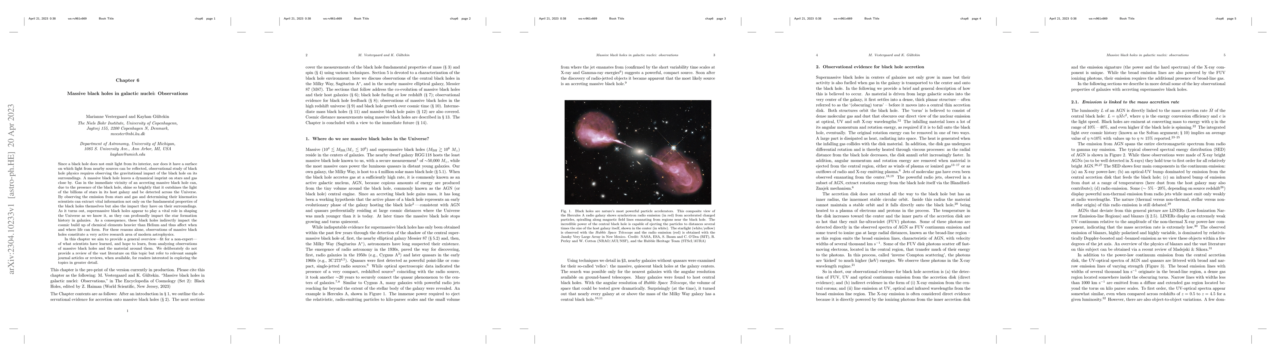 Thumbnail for Massive black holes in galactic nuclei: Observations