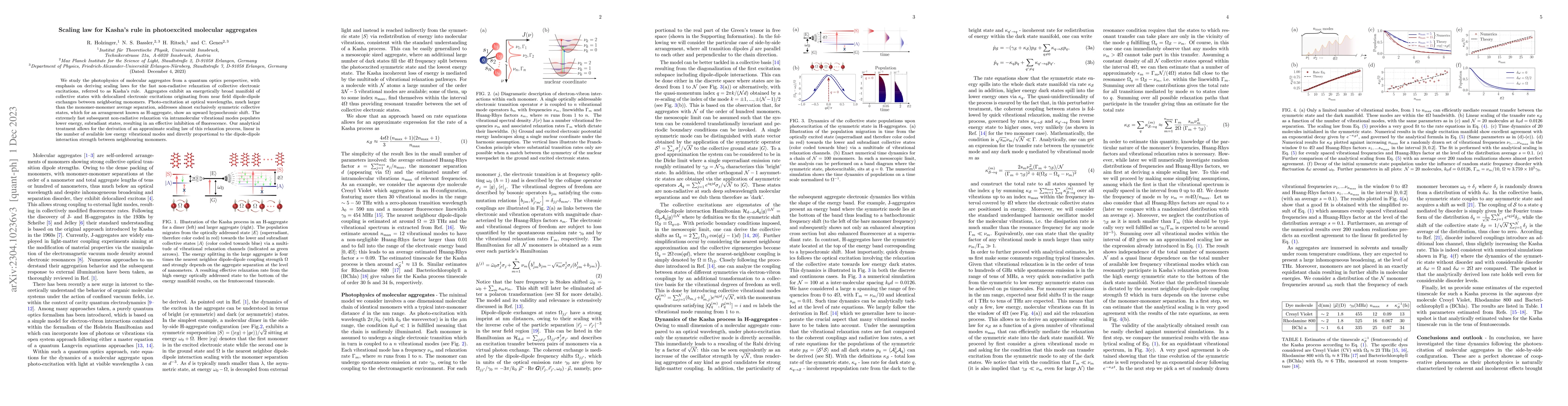 Thumbnail for Scaling law for Kasha's rule in photoexcited molecular aggregates