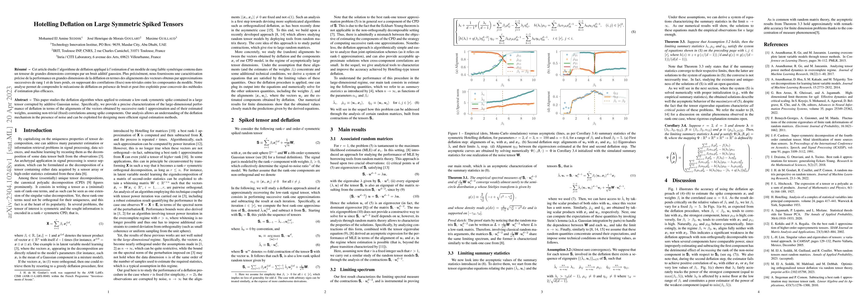 Thumbnail for Hotelling Deflation on Large Symmetric Spiked Tensors
