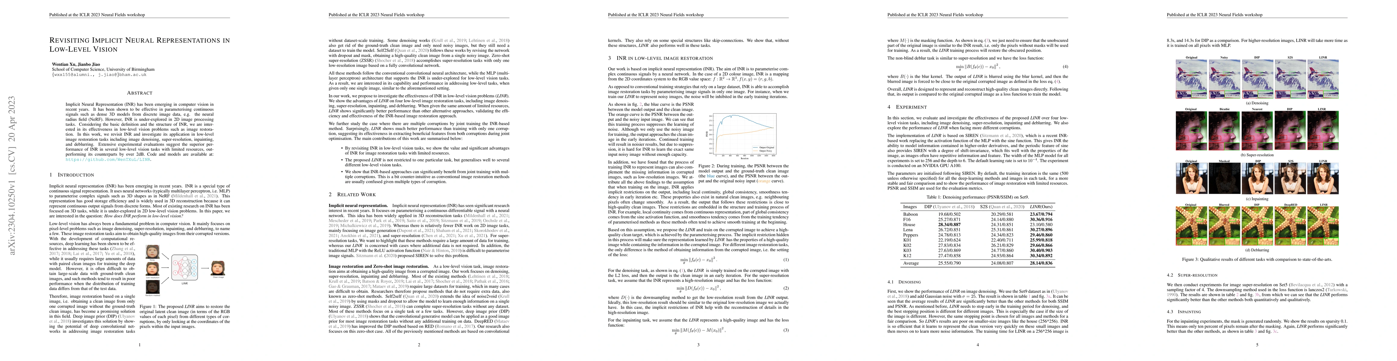 Thumbnail for Revisiting Implicit Neural Representations in Low-Level Vision