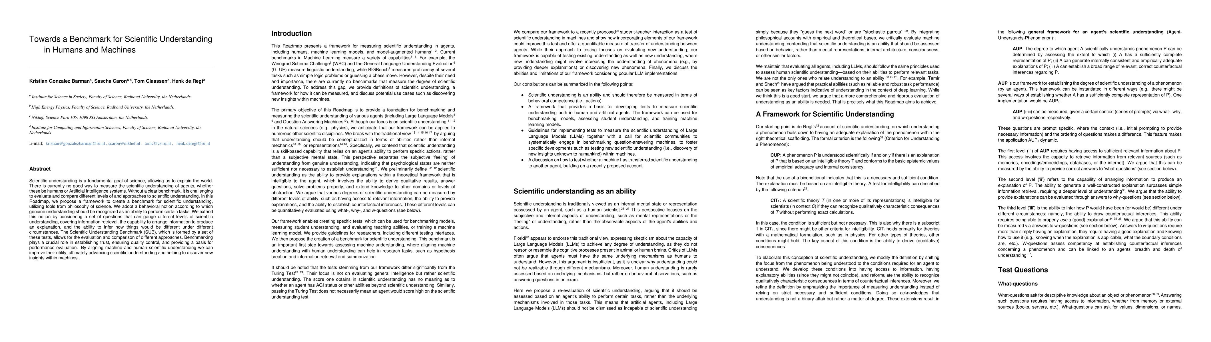 Thumbnail for Towards a Benchmark for Scientific Understanding in Humans and Machines