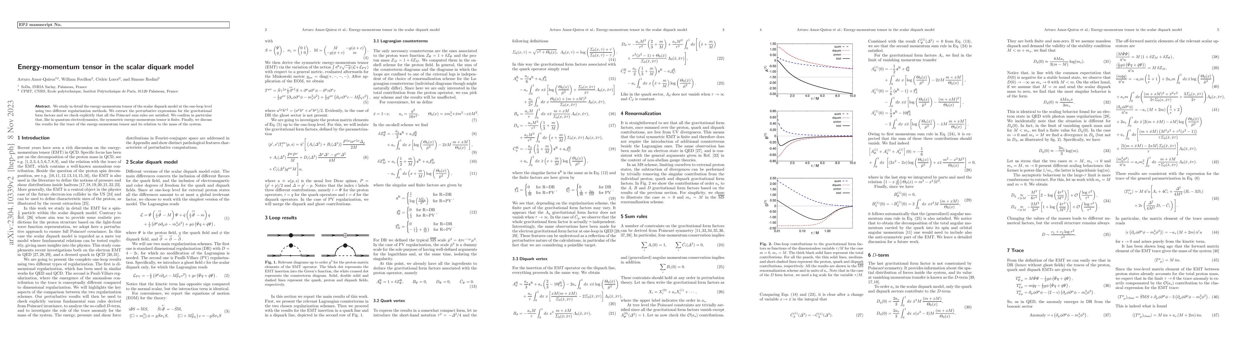Thumbnail for Energy-momentum tensor in the scalar diquark model