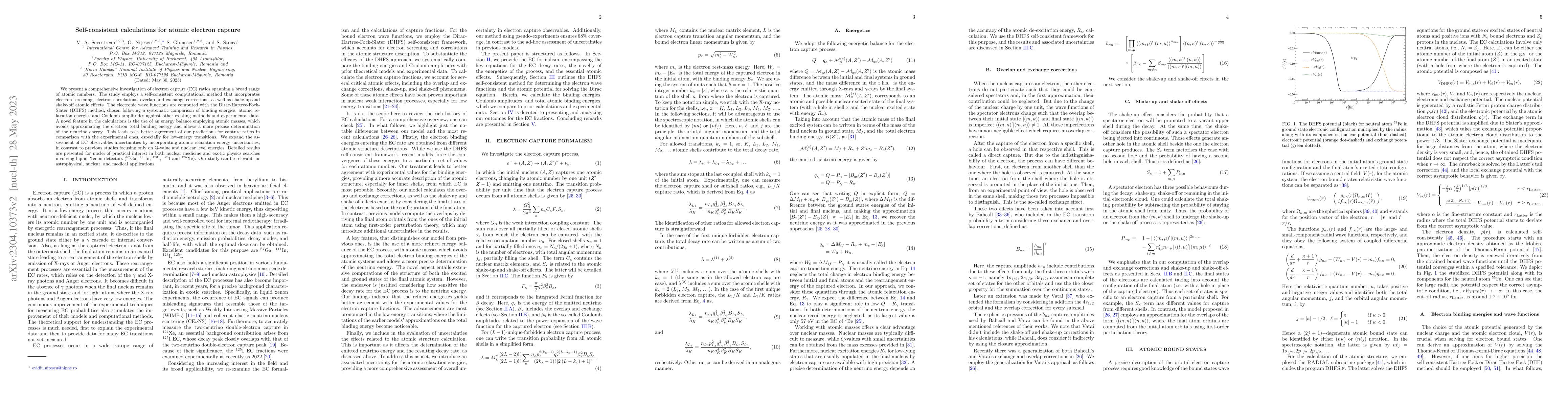 Thumbnail for Self-consistent calculations for atomic electron capture
