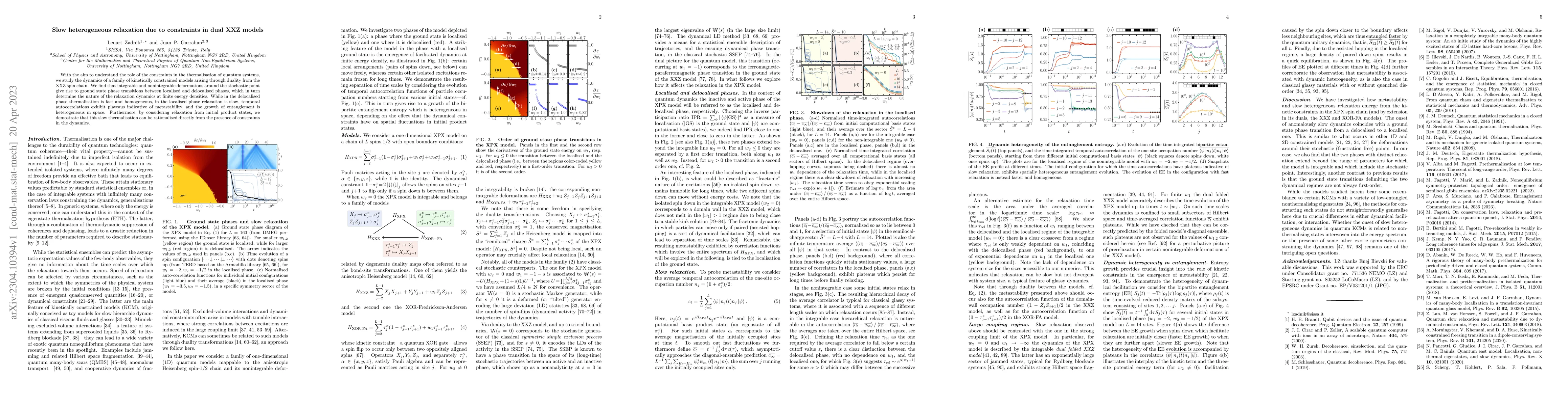 Thumbnail for Slow heterogeneous relaxation due to constraints in dual XXZ models