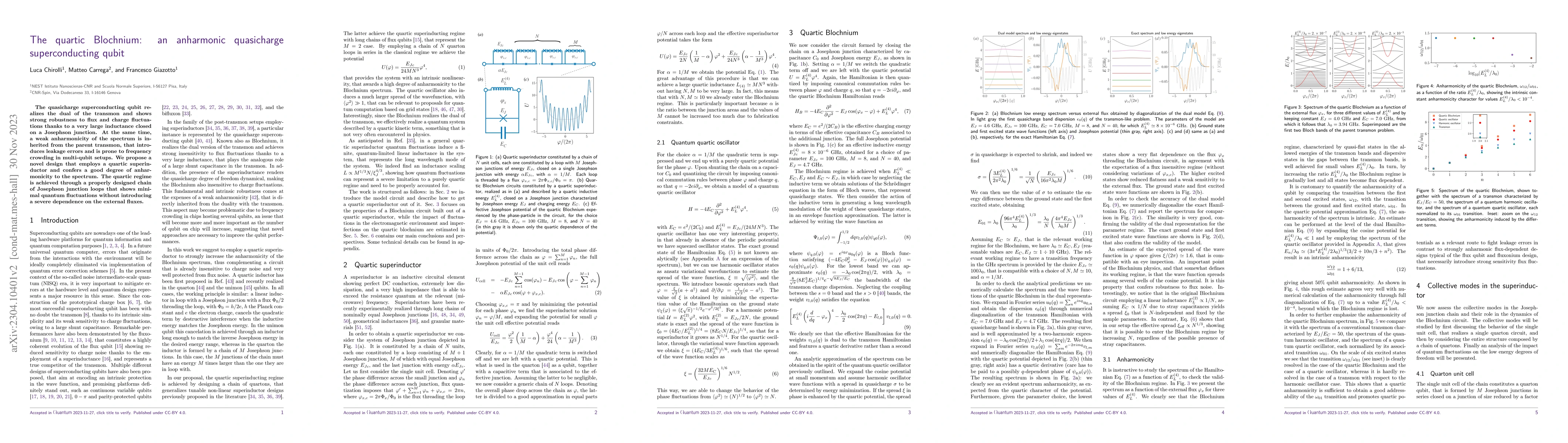 Thumbnail for The quartic Blochnium: an anharmonic quasicharge superconducting qubit
