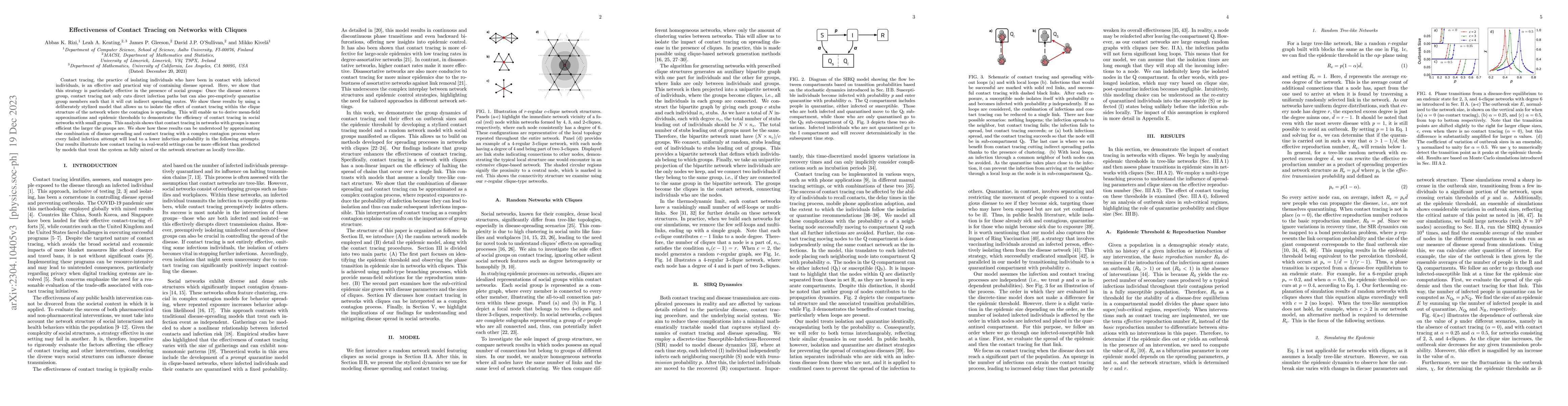 Thumbnail for Effectiveness of Contact Tracing on Networks with Cliques