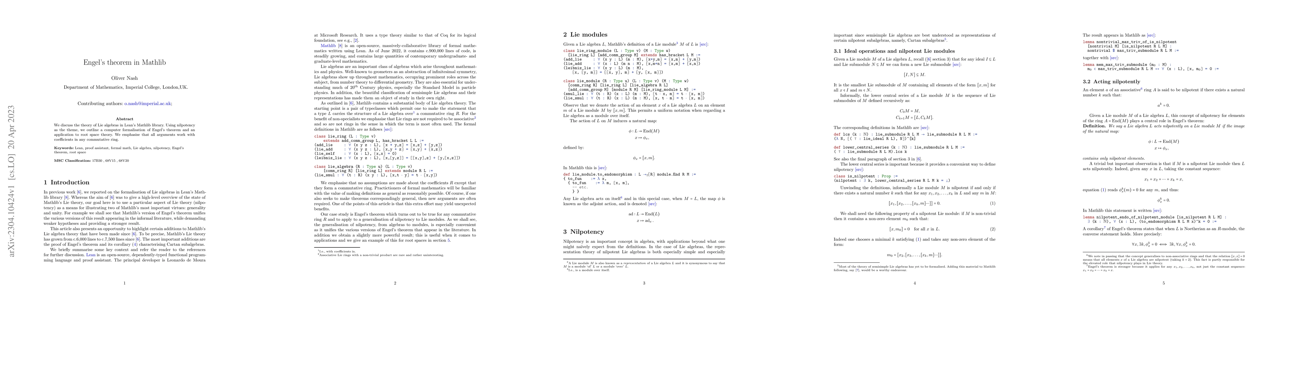 Thumbnail for Engel's theorem in Mathlib