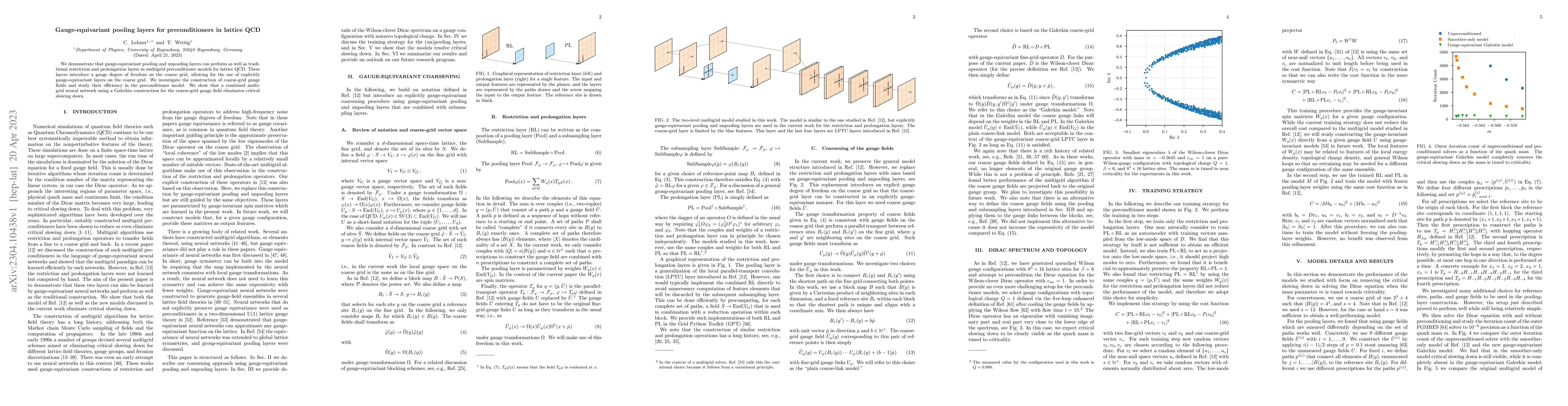 Thumbnail for Gauge-equivariant pooling layers for preconditioners in lattice QCD