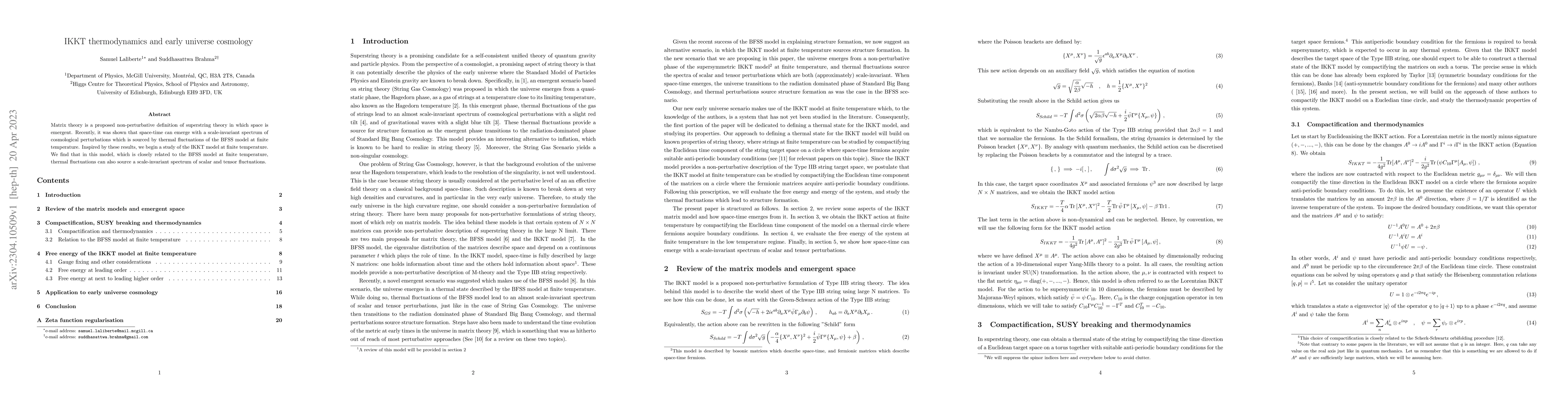 Thumbnail for IKKT thermodynamics and early universe cosmology