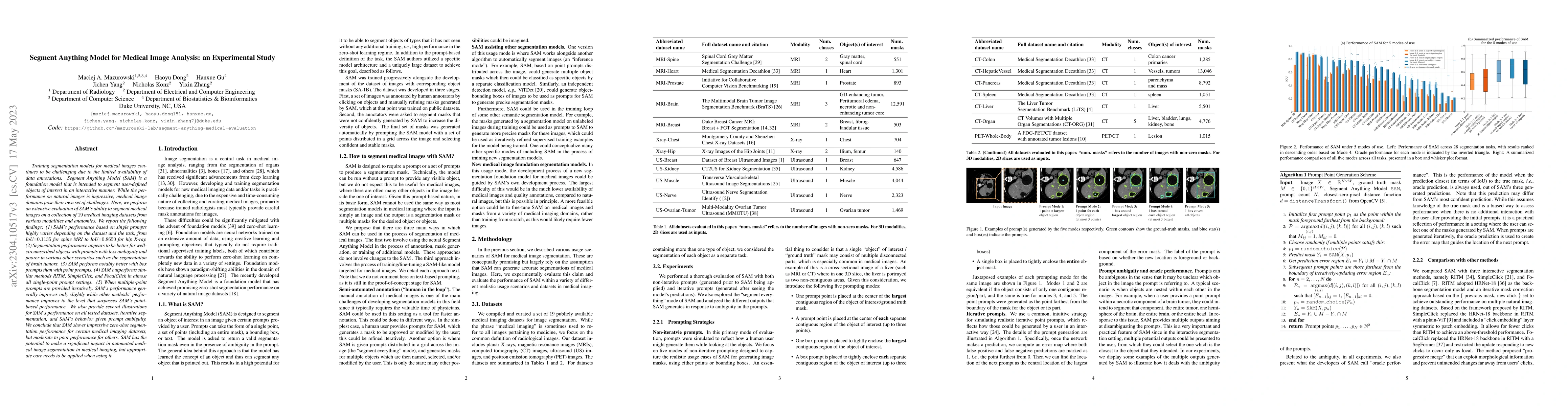Thumbnail for Segment Anything Model for Medical Image Analysis: an Experimental Study