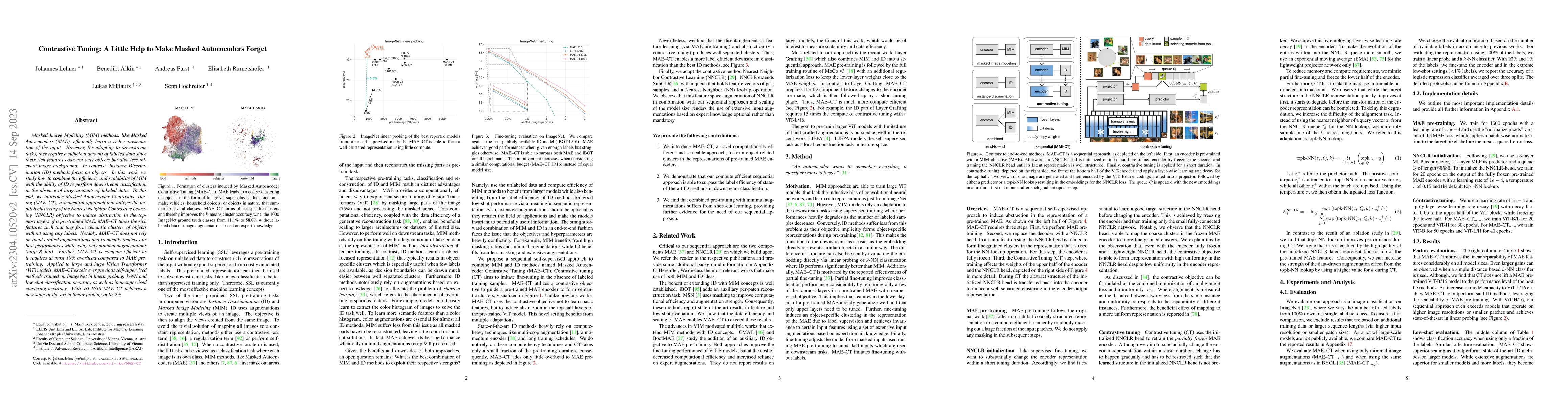 Thumbnail for Contrastive Tuning: A Little Help to Make Masked Autoencoders Forget