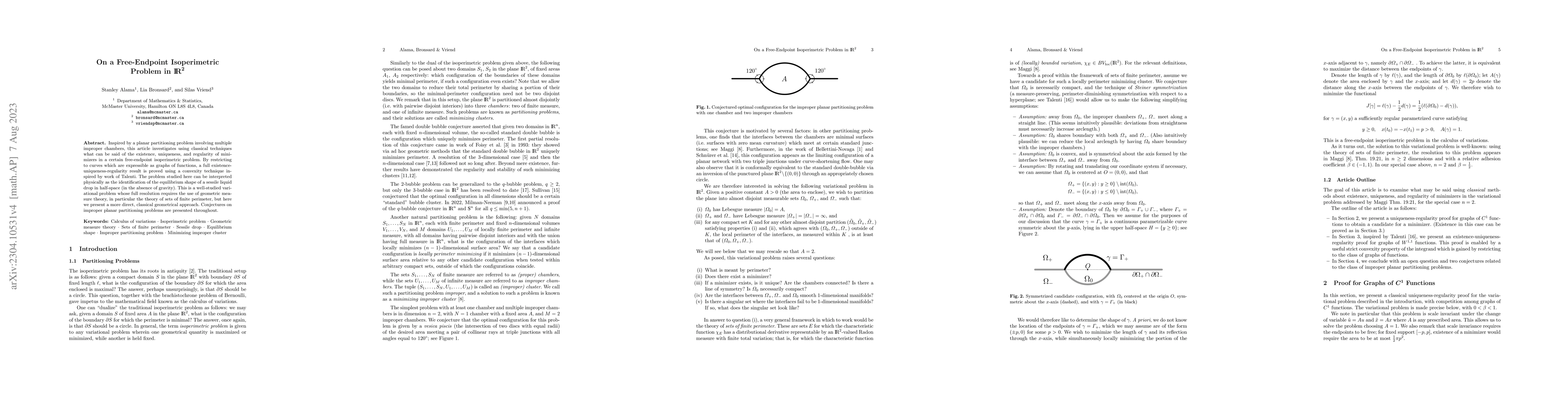 Thumbnail for On a Free-Endpoint Isoperimetric Problem in $\mathbb{R}^2$