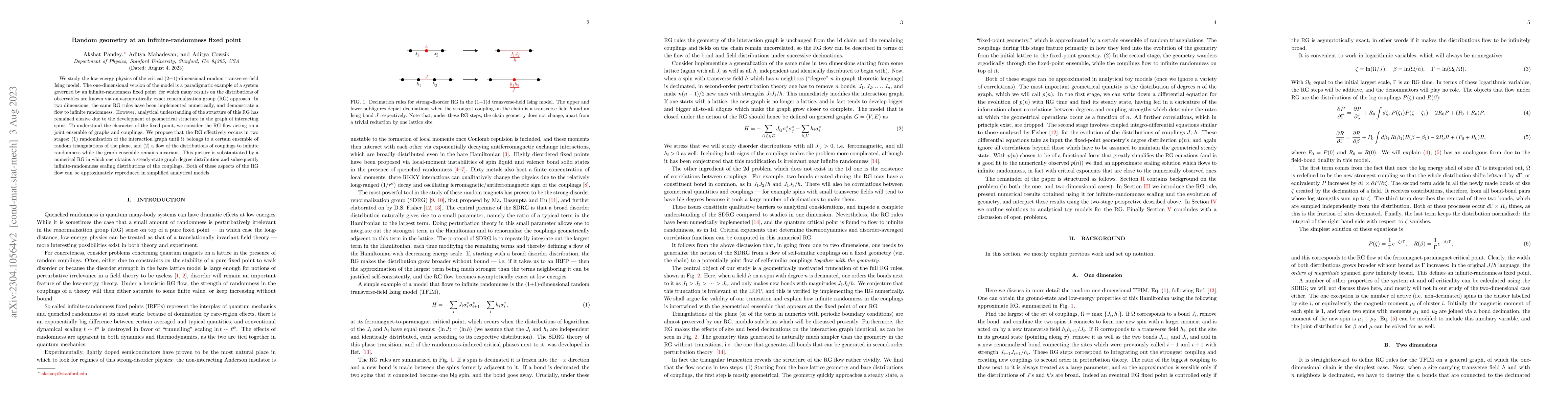 Thumbnail for Random geometry at an infinite-randomness fixed point