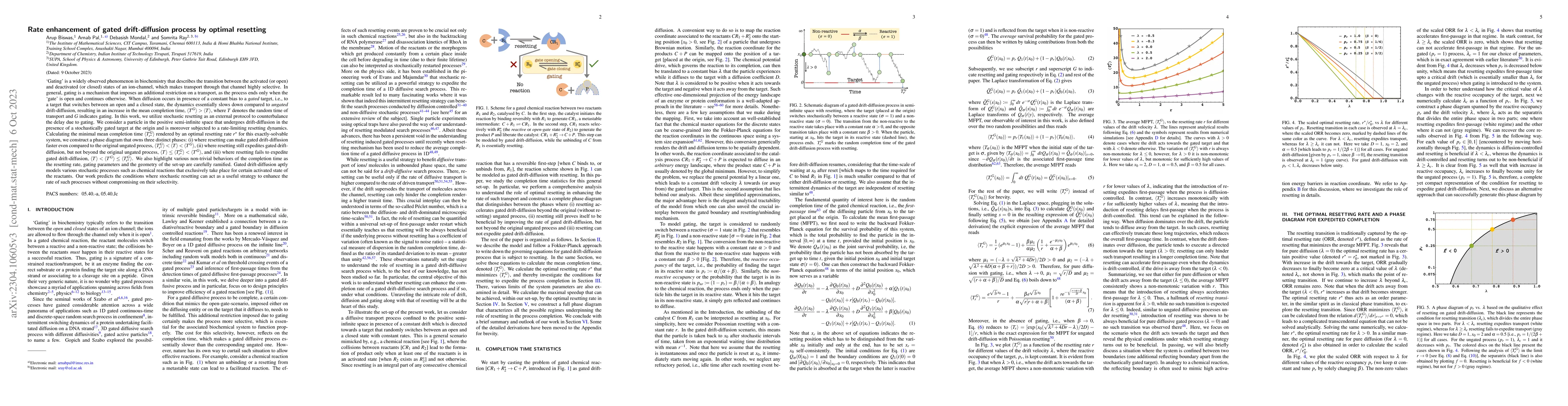 Thumbnail for Rate enhancement of gated drift-diffusion process by optimal resetting