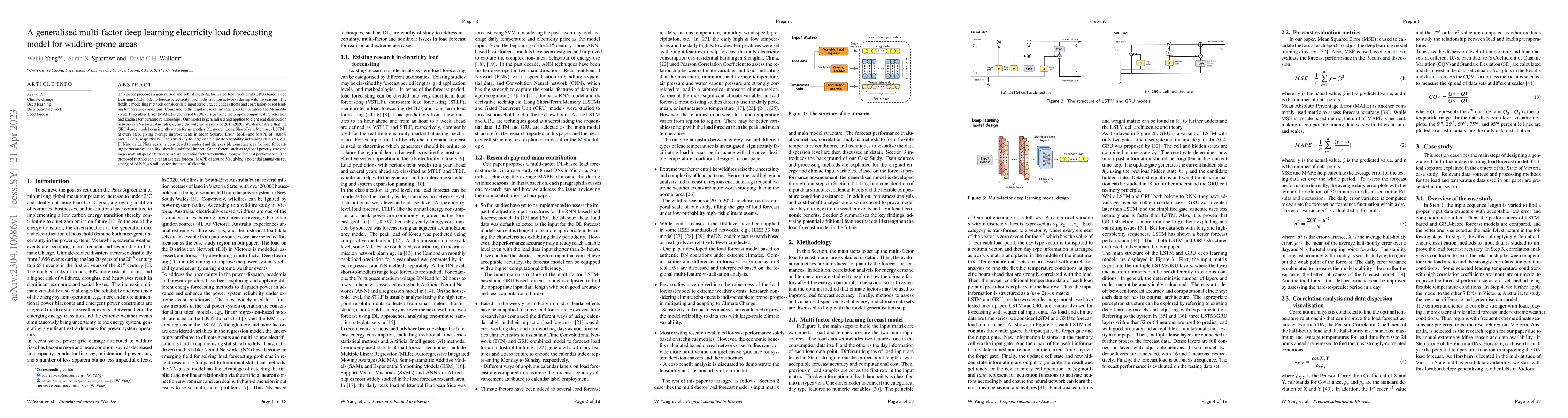Thumbnail for A generalised multi-factor deep learning electricity load forecasting
  model for wildfire-prone areas