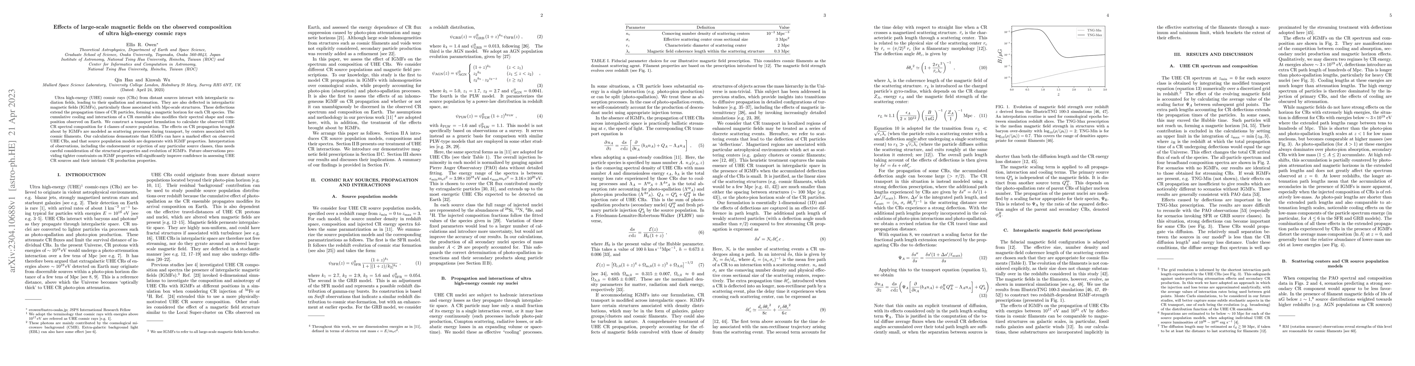 Thumbnail for Effects of large-scale magnetic fields on the observed composition of
  ultra high-energy cosmic rays