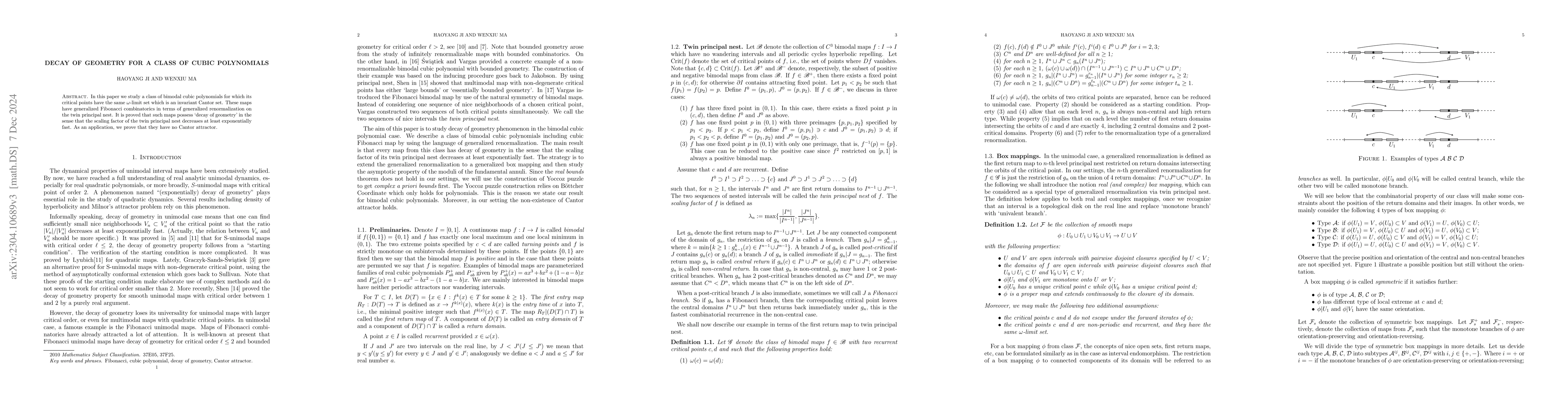 Thumbnail for Decay of geometry for a class of cubic polynomials