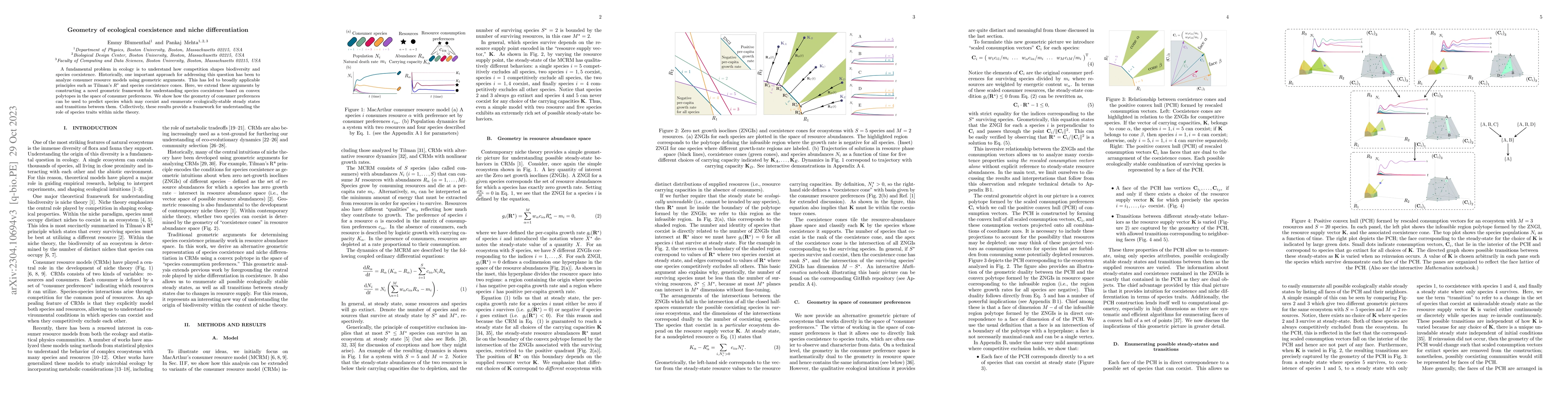 Thumbnail for Geometry of ecological coexistence and niche differentiation