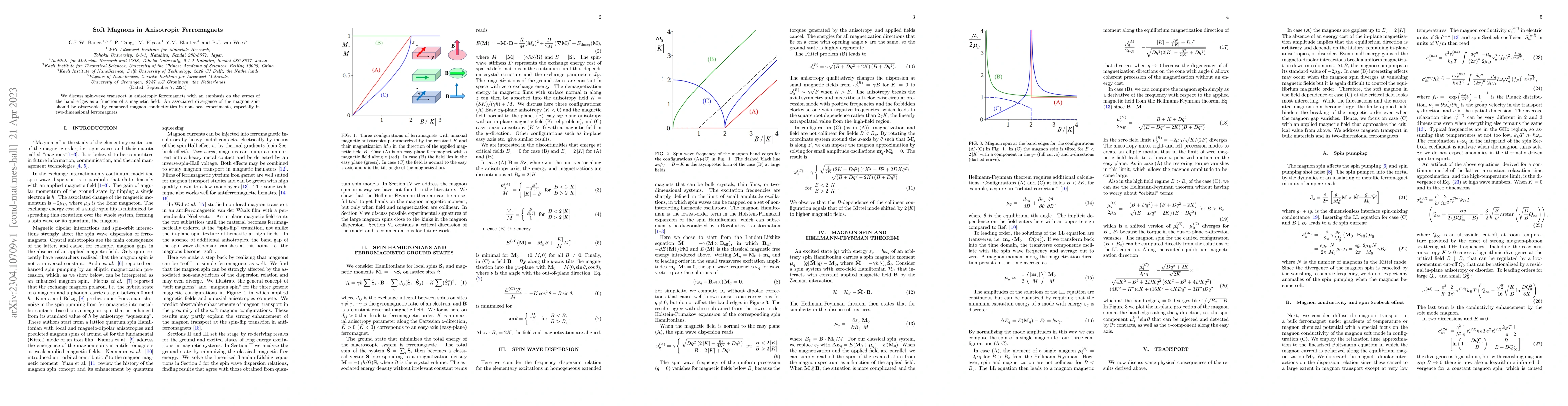 Thumbnail for Soft Magnons in Anisotropic Ferromagnets