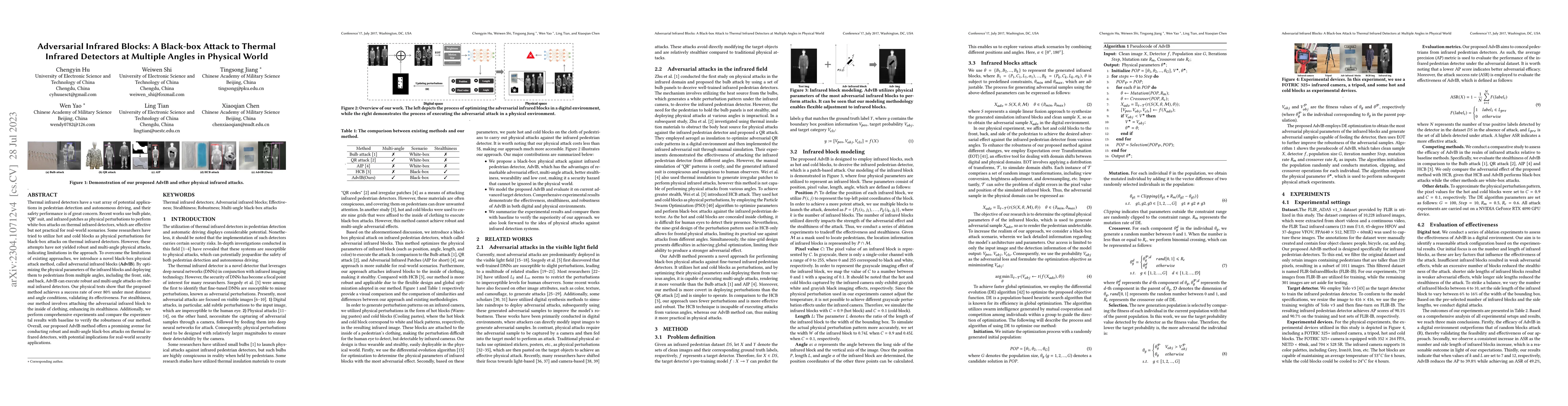 Thumbnail for Adversarial Infrared Blocks: A Multi-view Black-box Attack to Thermal
  Infrared Detectors in Physical World