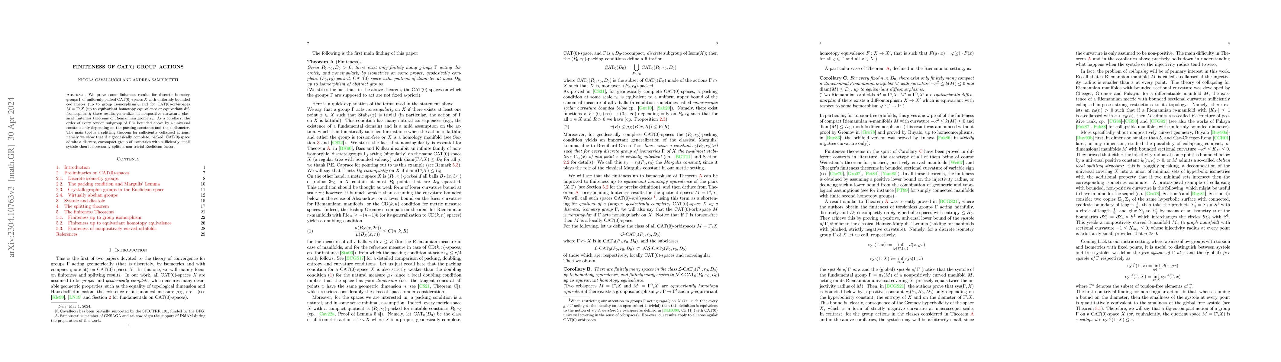 Thumbnail for Finiteness of CAT(0) group actions