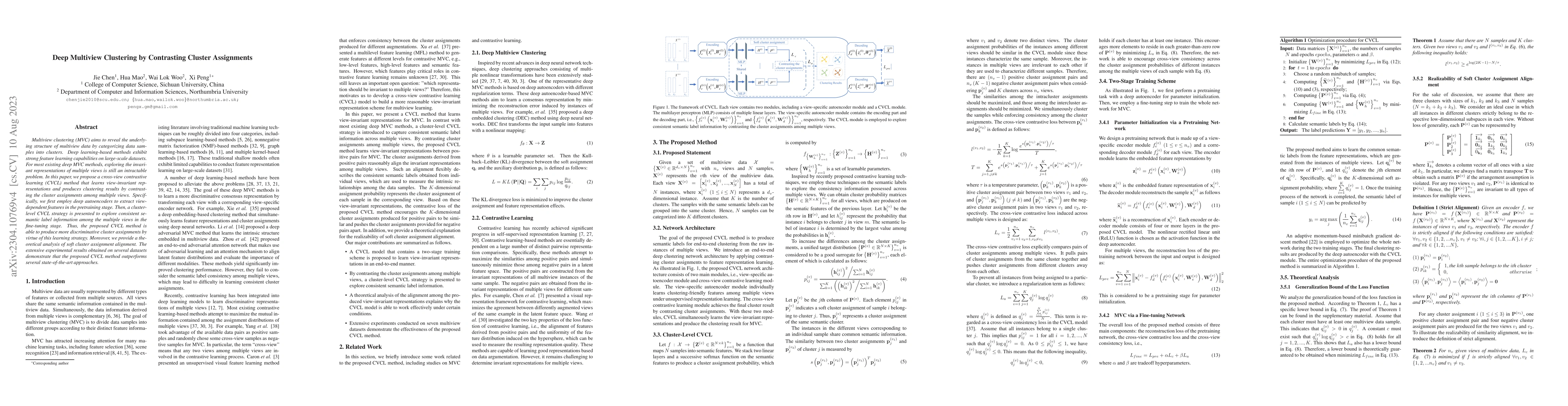 Thumbnail for Deep Multiview Clustering by Contrasting Cluster Assignments