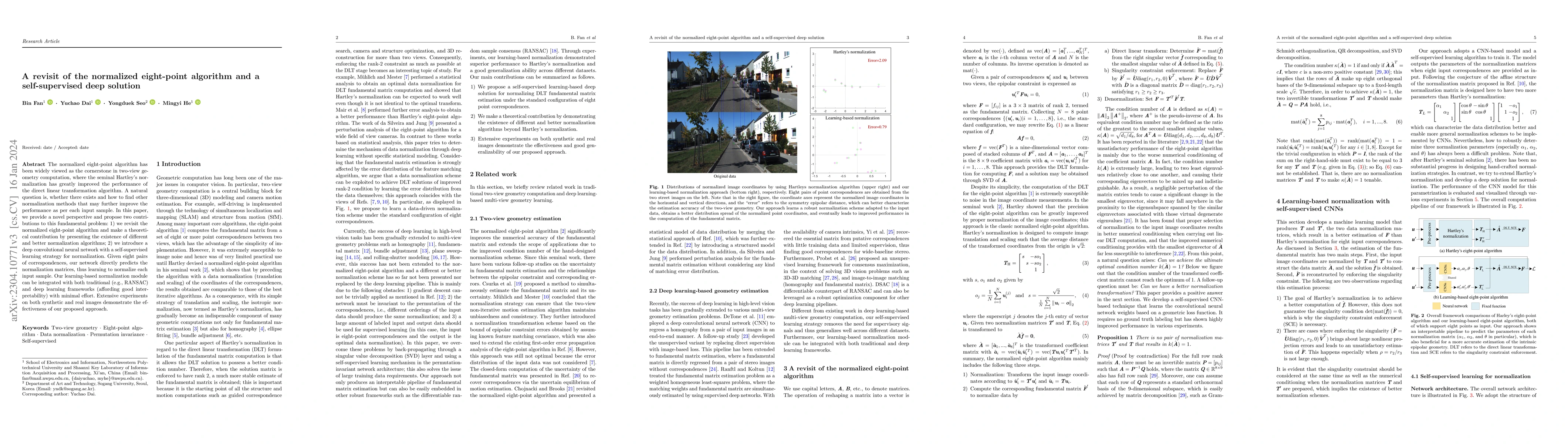 Thumbnail for A Revisit of the Normalized Eight-Point Algorithm and A Self-Supervised
  Deep Solution