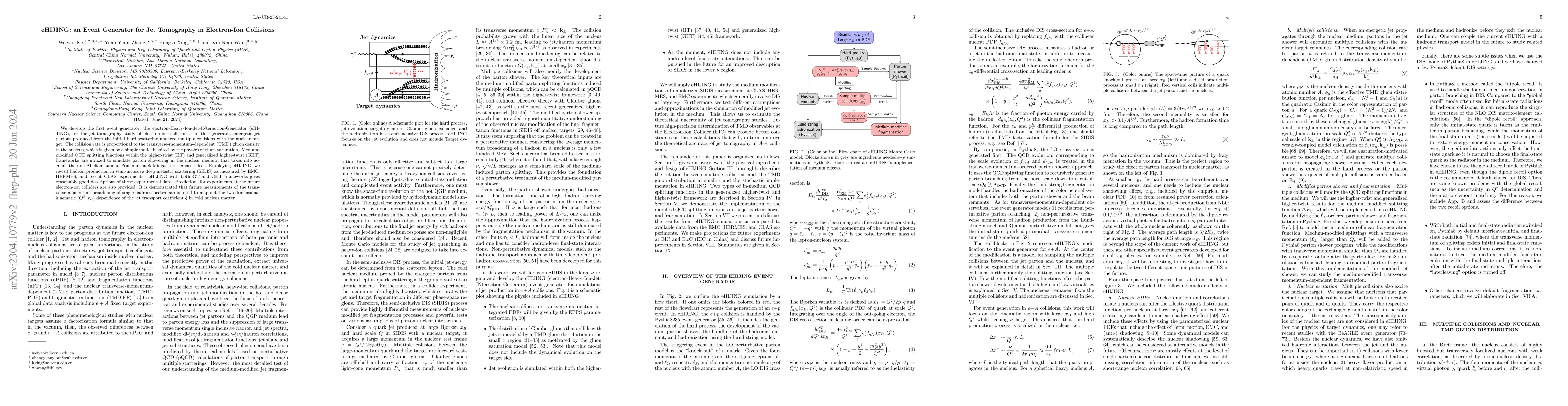 Thumbnail for eHIJING: an Event Generator for Jet Tomography in Electron-Ion
  Collisions