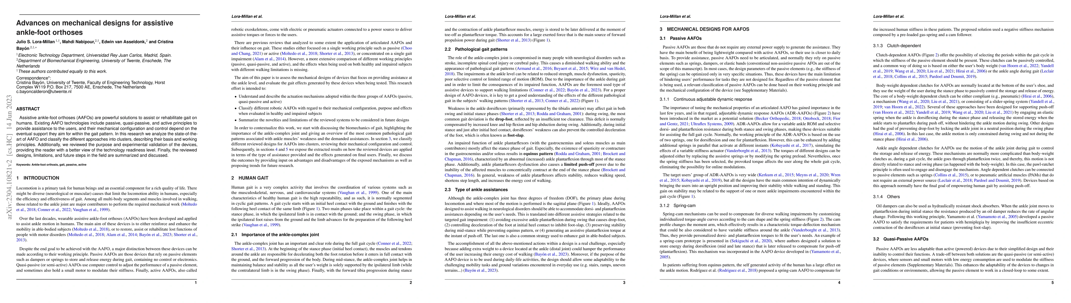 Thumbnail for Advances on mechanical designs for assistive ankle-foot orthoses