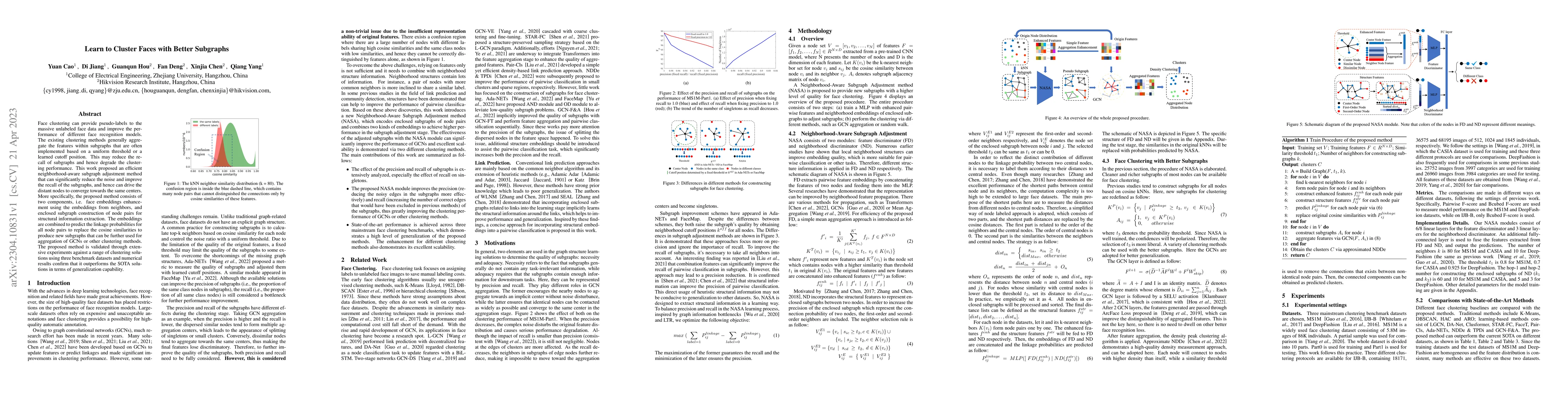Thumbnail for Learn to Cluster Faces with Better Subgraphs
