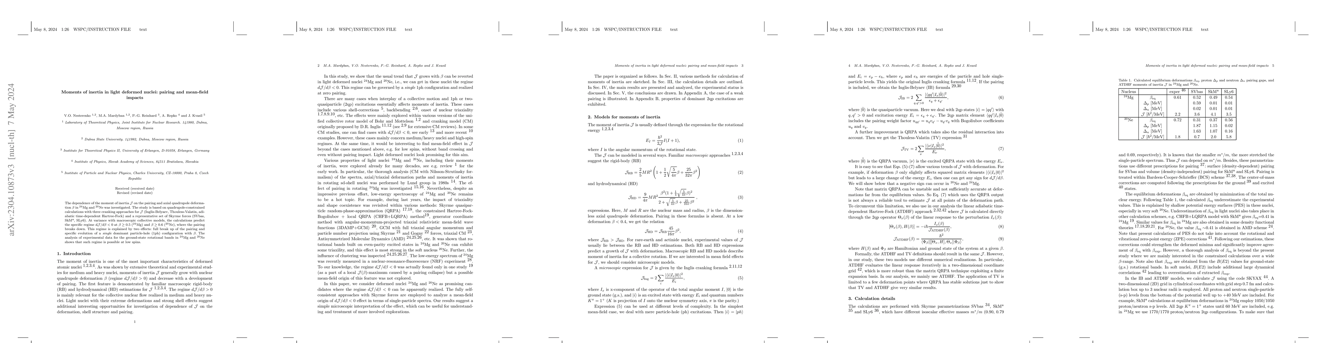 Thumbnail for Moments of inertia in light deformed nuclei: pairing and mean-field
  impacts