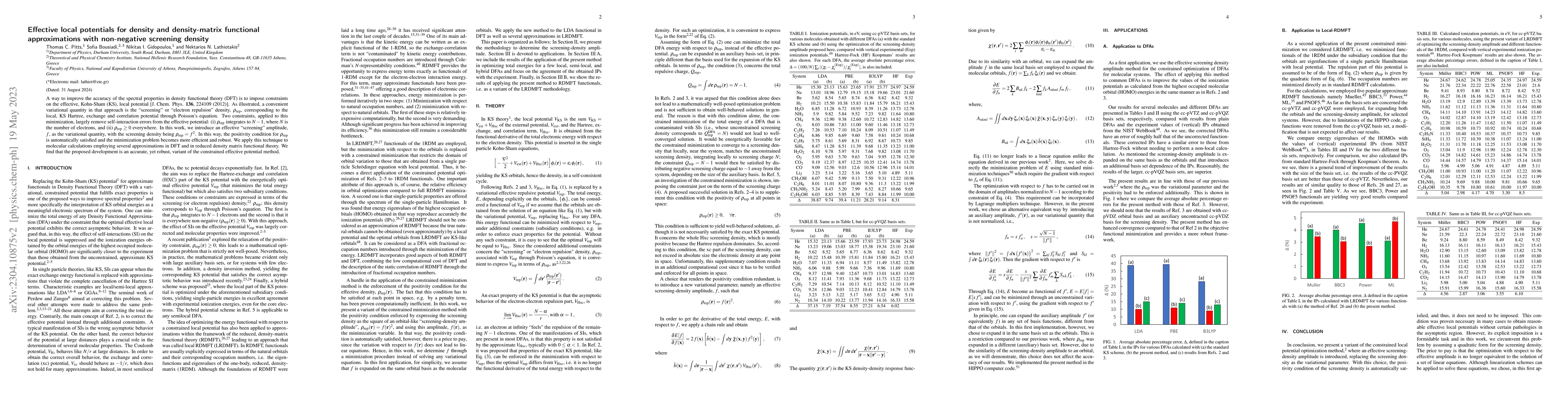 Thumbnail for Effective local potentials for density and density-matrix functional
  approximations with non-negative screening density