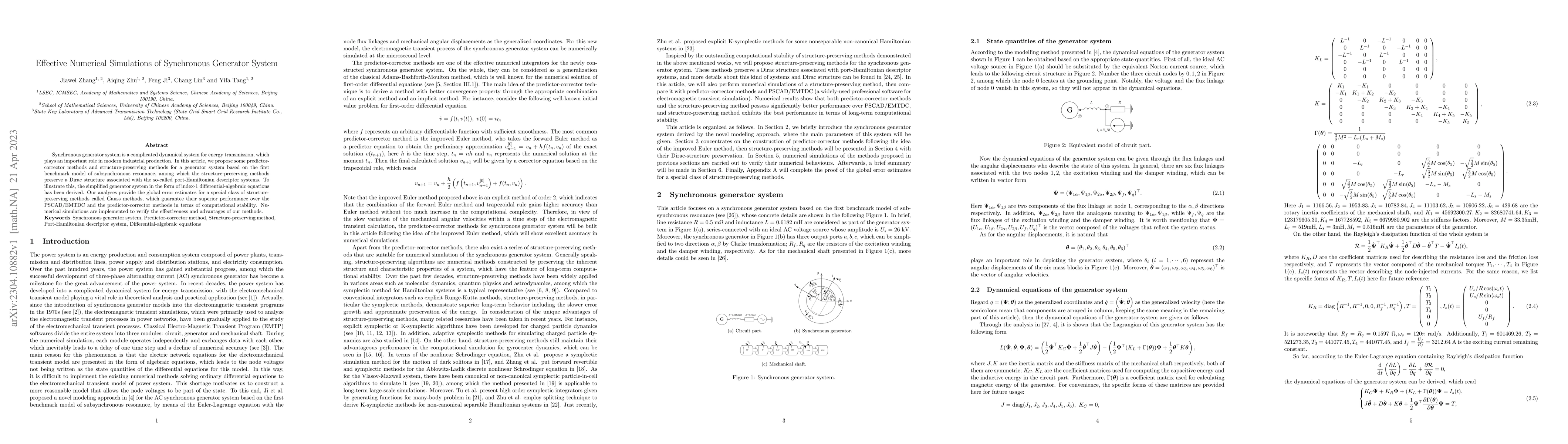 Thumbnail for Effective Numerical Simulations of Synchronous Generator System