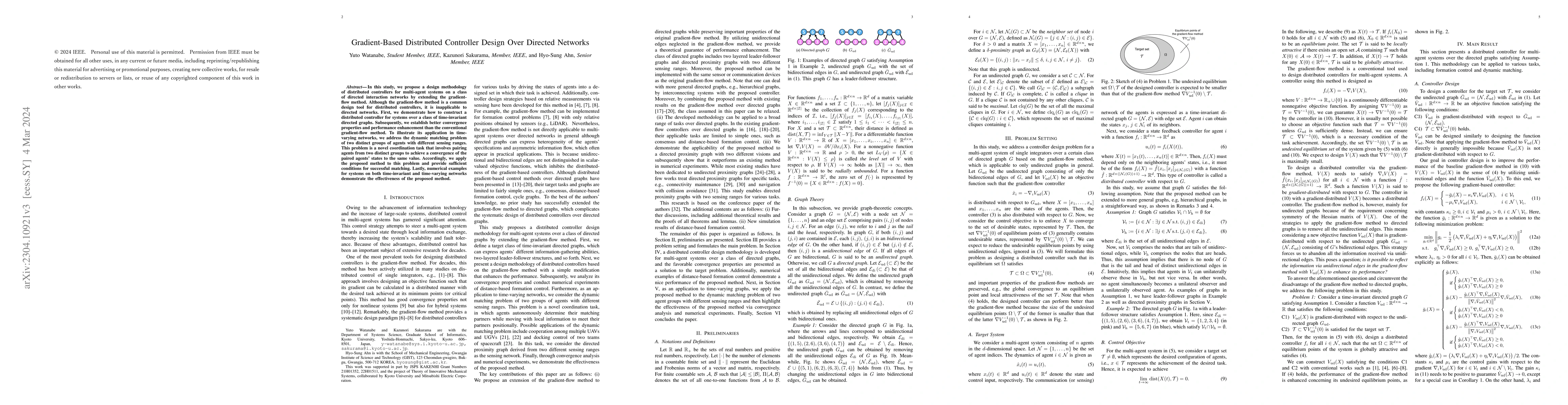 Thumbnail for Gradient-Based Distributed Controller Design Over Directed Networks