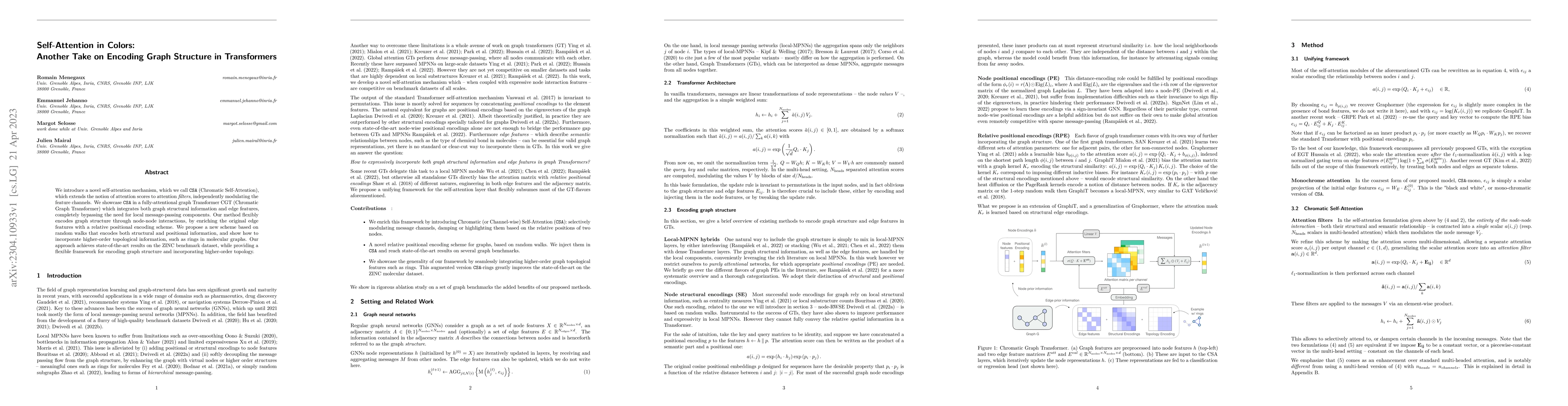 Thumbnail for Self-Attention in Colors: Another Take on Encoding Graph Structure in
  Transformers