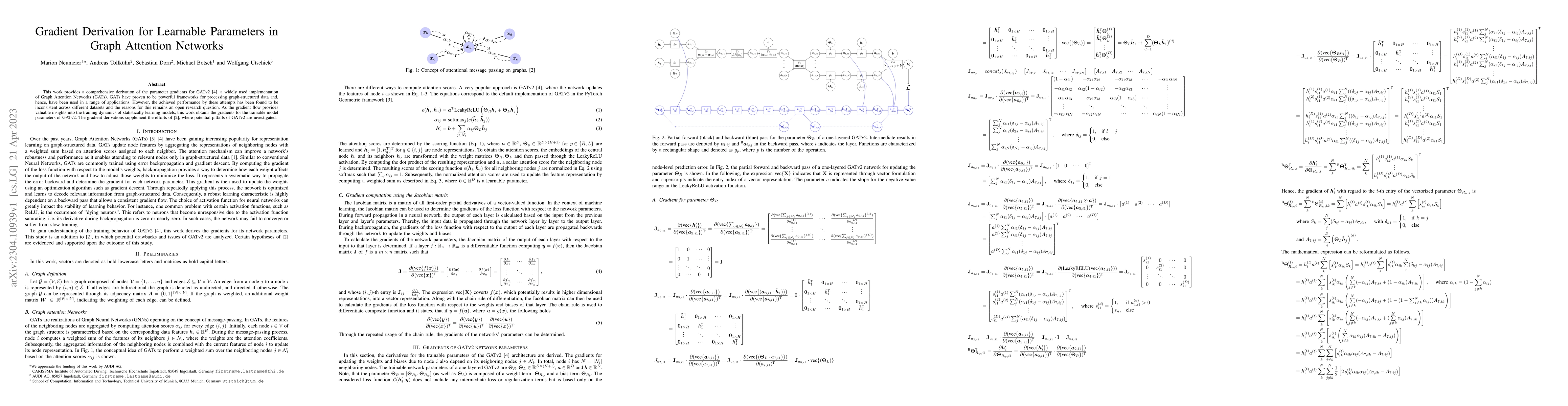Thumbnail for Gradient Derivation for Learnable Parameters in Graph Attention Networks