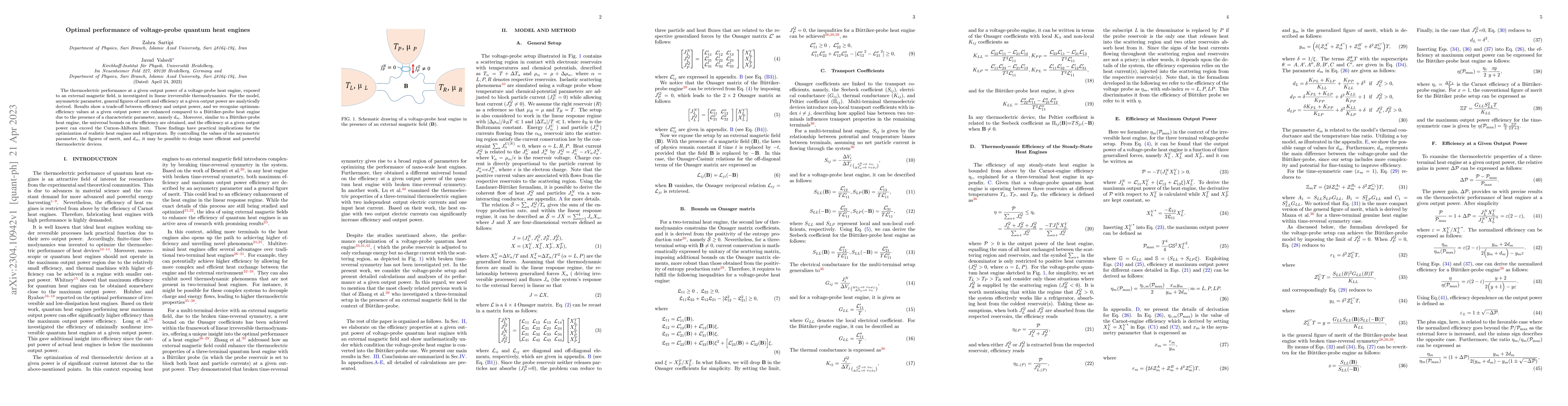 Thumbnail for Optimal performance of voltage-probe quantum heat engines