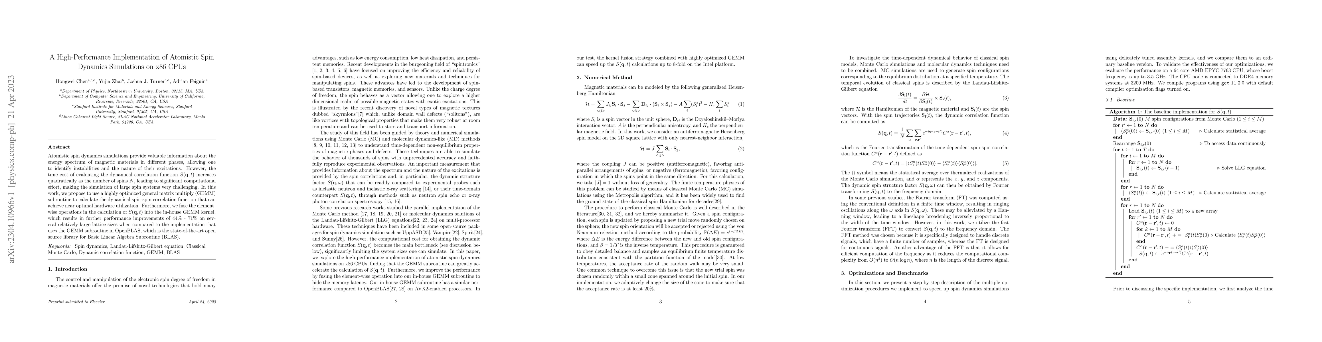 Thumbnail for A High-Performance Implementation of Atomistic Spin Dynamics Simulations
  on x86 CPUs