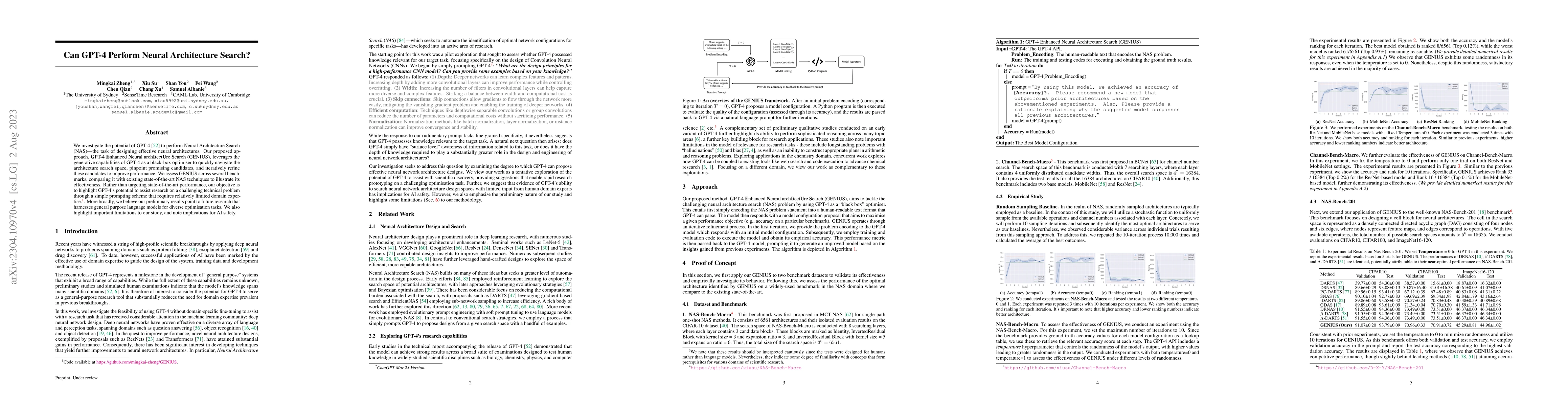 Thumbnail for Can GPT-4 Perform Neural Architecture Search?