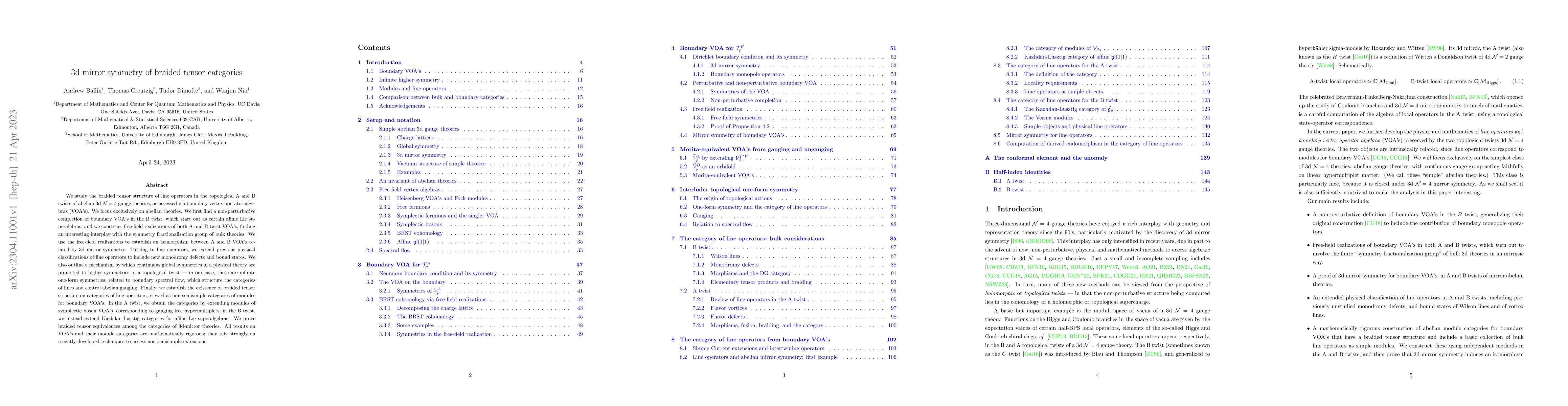 Thumbnail for 3d mirror symmetry of braided tensor categories
