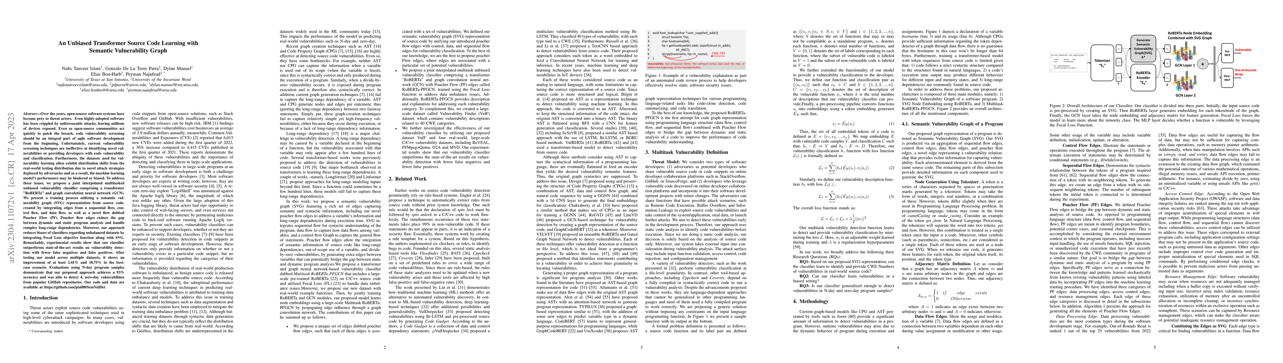 Thumbnail for An Unbiased Transformer Source Code Learning with Semantic Vulnerability
  Graph