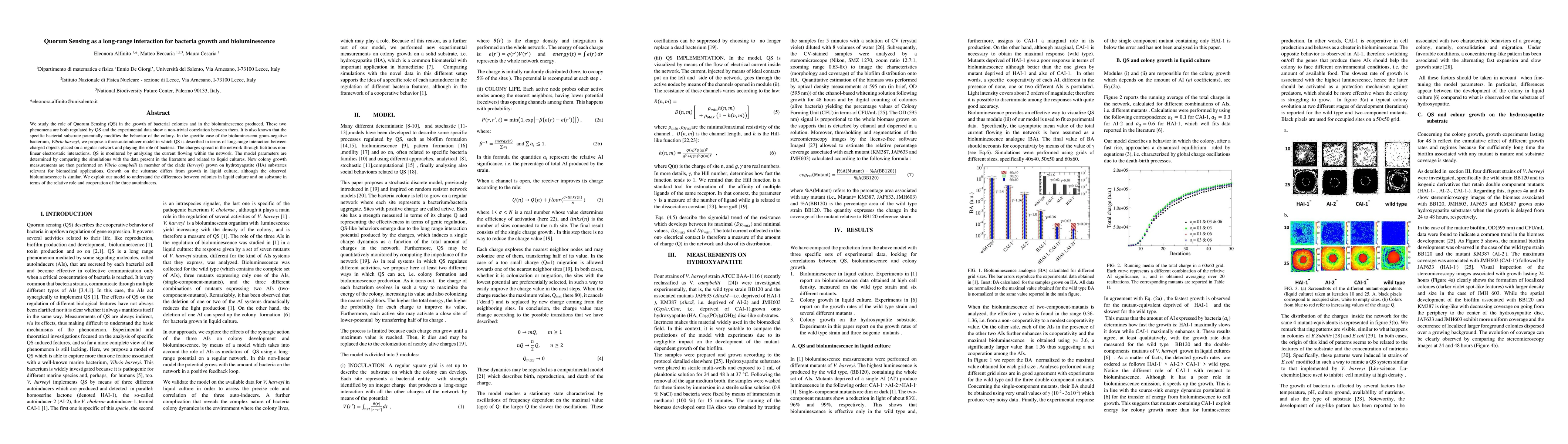 Thumbnail for Quorum Sensing as a long-range interaction for bacteria growth and
  bioluminescence