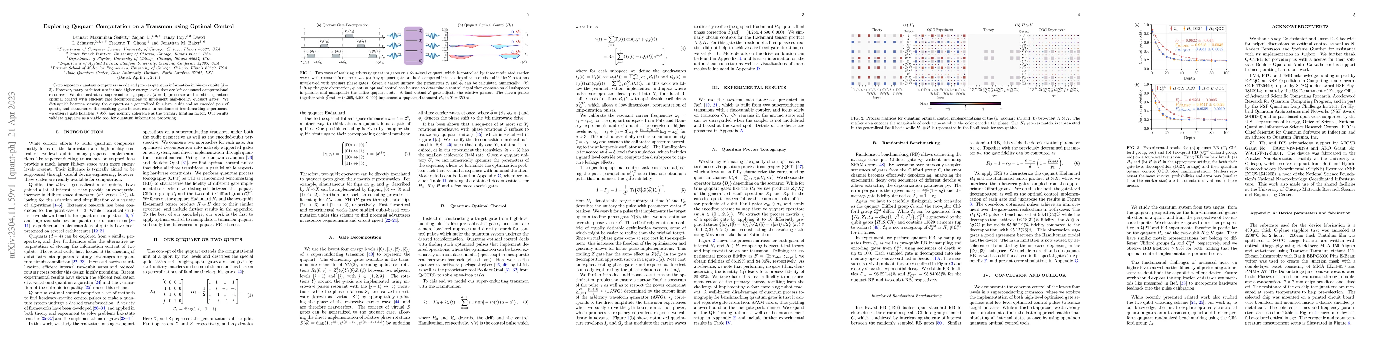 Thumbnail for Exploring Ququart Computation on a Transmon using Optimal Control