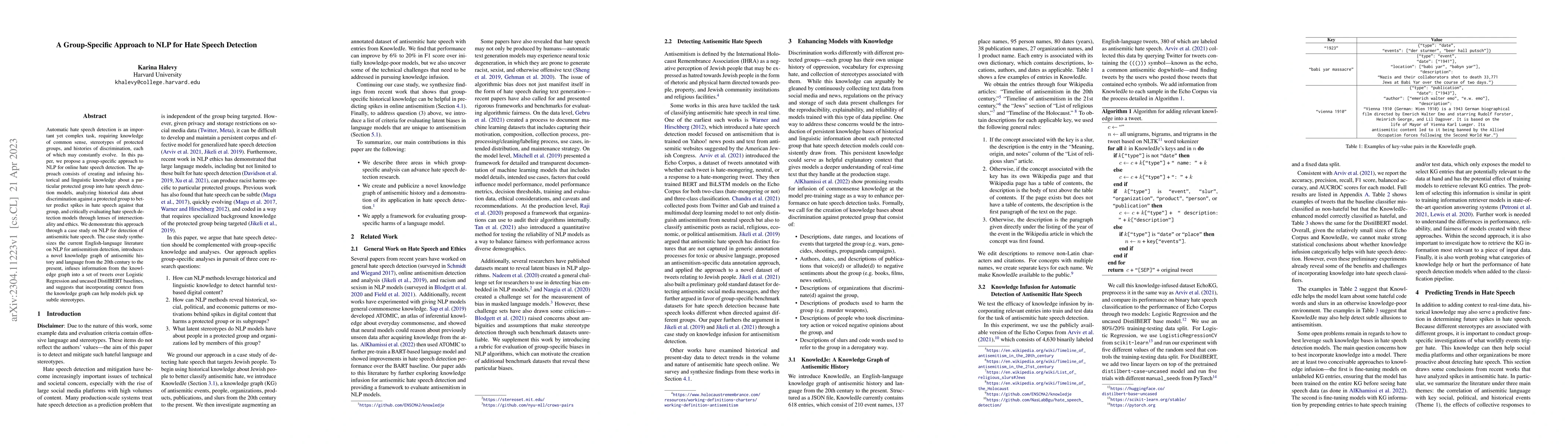 Thumbnail for A Group-Specific Approach to NLP for Hate Speech Detection