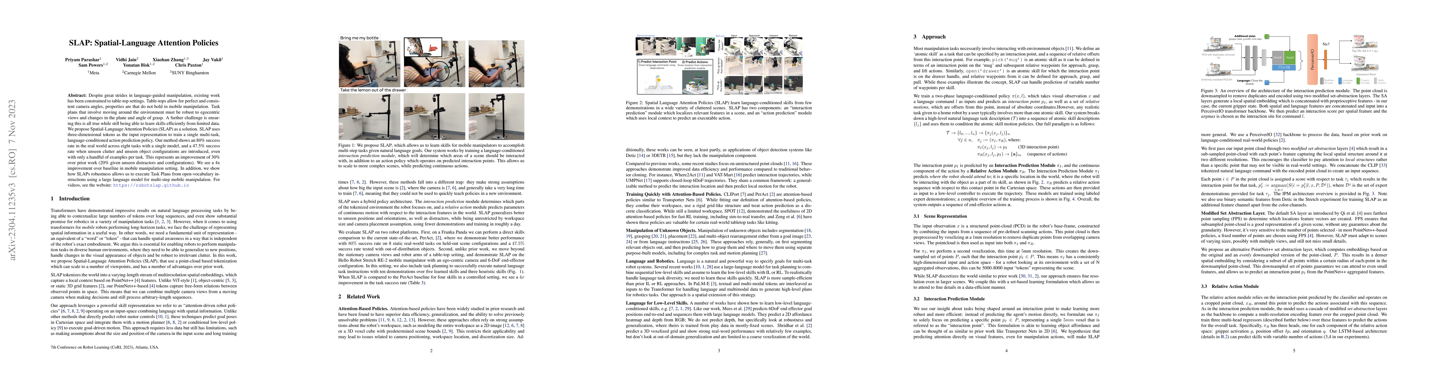 Thumbnail for Spatial-Language Attention Policies for Efficient Robot Learning