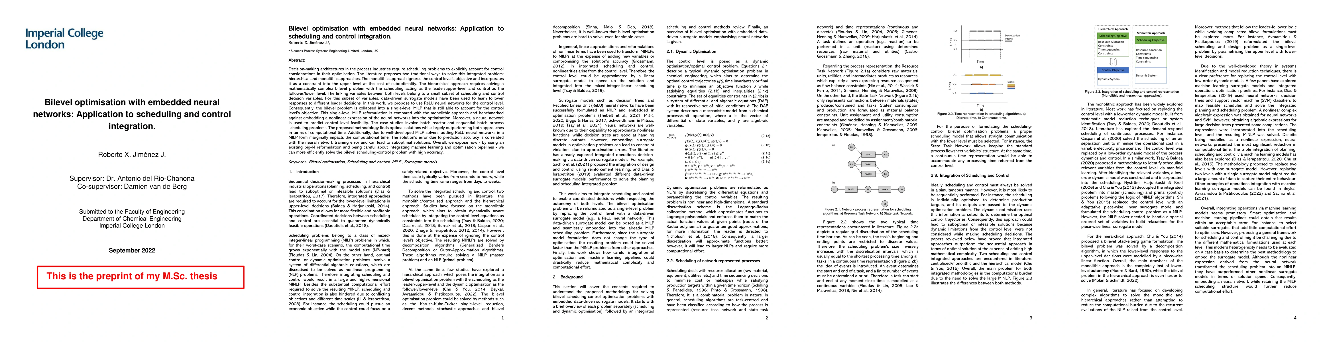 Thumbnail for Bilevel optimisation with embedded neural networks: Application to
  scheduling and control integration
