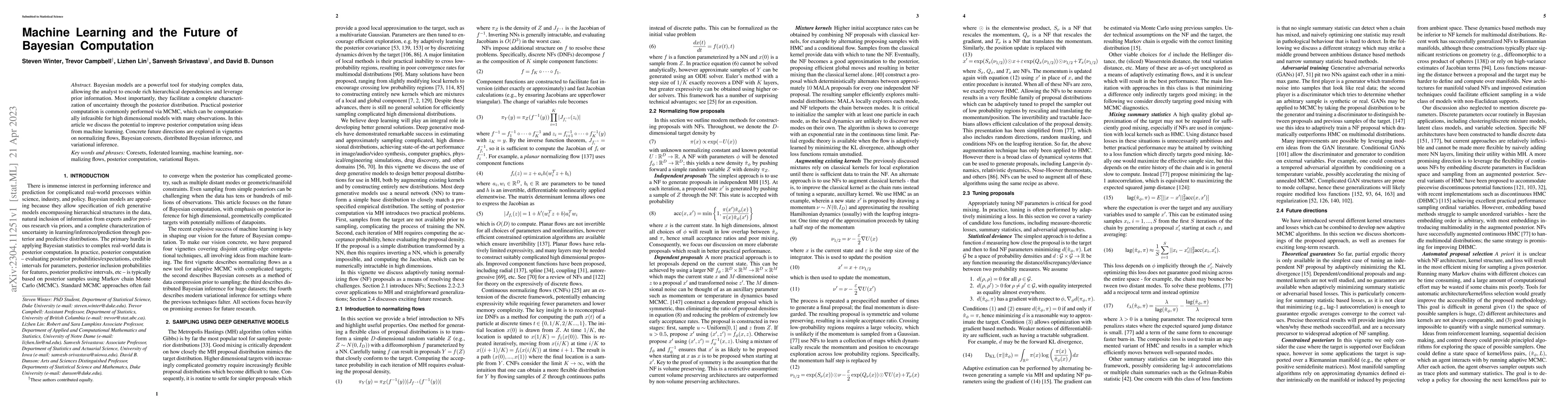 Thumbnail for Machine Learning and the Future of Bayesian Computation